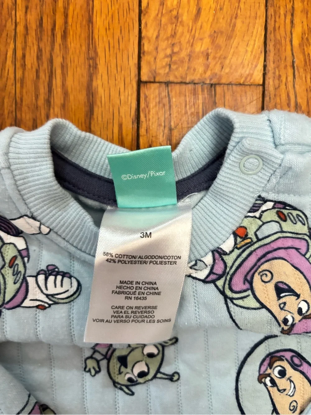 Disney Light Blue Buzz Lightyear Pajama Set for Kids